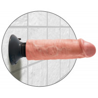 Вібратор реалістичний на присосці Pipedream King Cock, бежевий