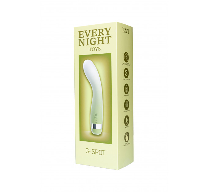 Вибратор с ультрагибкой головкой Every Night Toys для точки G, зеленый