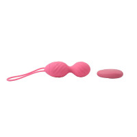 Виброяйцо с пультом управления Chisa M-mello Ridged Vibrating Bullet, розовый