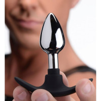 Анальная металлическая пробка Master Series Dark Invader Anal Plug Metal, Small
