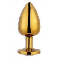 Анальна пробка Gold Metal Heart Dark Violet, s