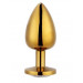 Анальна пробка Gold Metal Heart Dark Violet, s