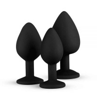 Набор анальных пробок Anal Diamond plug, Black