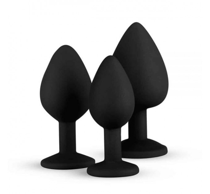 Набор анальных пробок Anal Diamond plug, Black