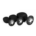 Набор анальных пробок Anal Diamond plug, Black