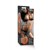 Мастурбатор реалистичный Blush Julieta c вибрирующей пулей, бежевый