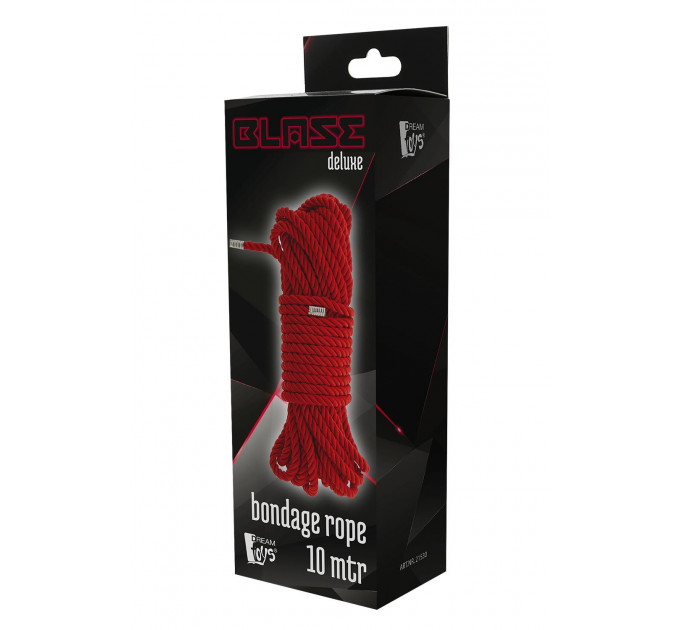 Веревка для бондажа BLAZE DELUXE BONDAGE ROPE 10M RED
