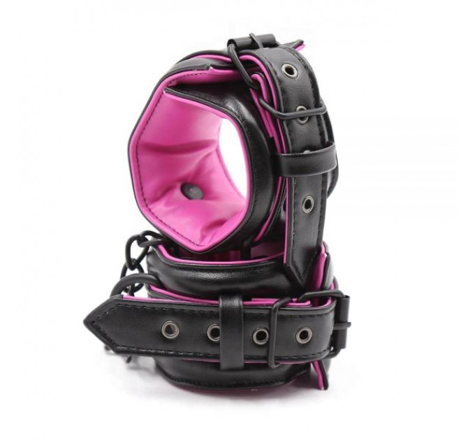 Наручники мягкие Luxury Fetish Black&Pink Hands