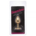 Анальна пробка Gold Metal Heart Dark Violet, s
