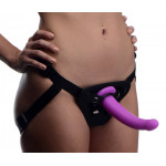 Страпон з кільцевим кріпленням Navigator Silicone G-Spot Dildo фіолетовий