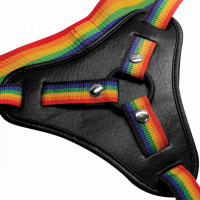 Трусики для страпону райдужні Strap U Take the Rainbow Universal