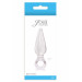 Анальна пробка із стоппером у вигляді кільця NS Novelties Jolie Pleasures Jelly Plug, прозорий, Mini