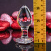 Анальна пробка скляна M ADAM ET EVE RED HEART GEM GLASS PLUG MEDIUM