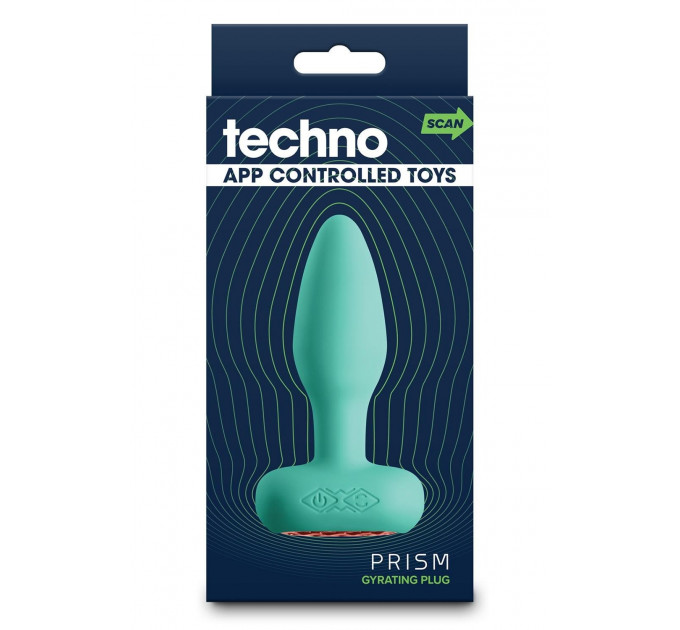 Анальна смарт вібро-пробка із стопером NS Novelties Techno Prism зелена