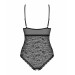 Боди Obsessive 818-TED-1 черный с вышивкой S/M