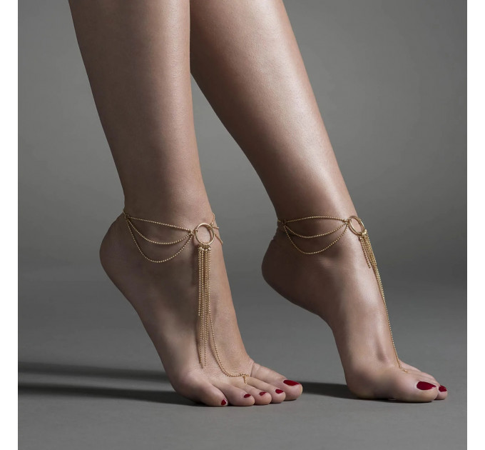 Браслеты для ног Bijoux Indiscrets Magnifique Feet Chain — Gold