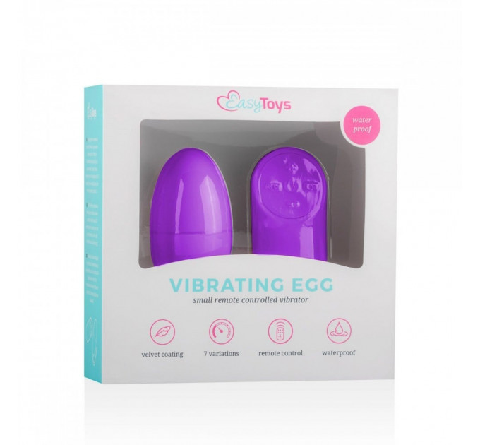 Виброяйцо с пультом Easytoys Remote Control Vibrating Egg, фиолетовое