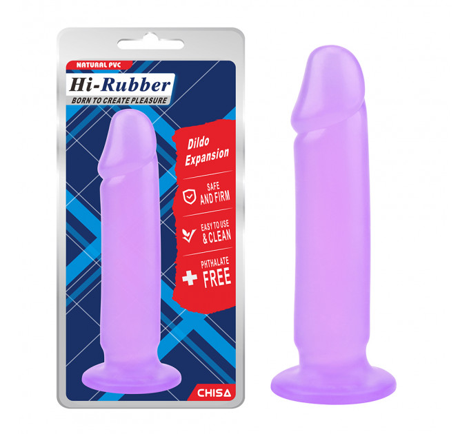 Фаллоимитатор на присоске Chisa Hi-Rubber Dildo Expansion, фиолетовый