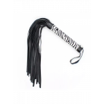 Флоггер DS Fetish Leopard flogger M black/white
