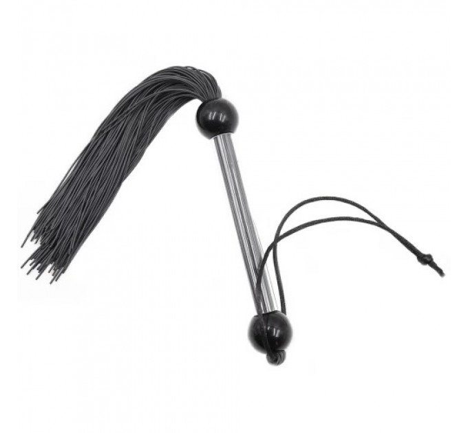 Кнут черный, прозрачная ручка FLOGGER, 39 см
