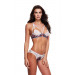 Комплект Baci Lingerie с кружевом и открытым доступом, цветочный узор, S/M