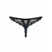 Кружевные трусики с доступом Letica crotchless thong black L/XL - MINI
