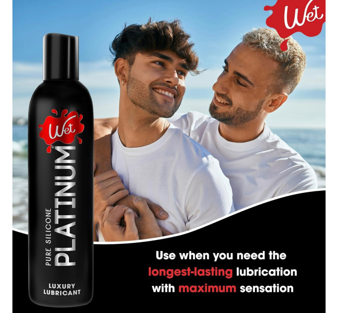 Лубрикант на силиконовой основе Wet Platinum Premium Lubricant, 124 мл