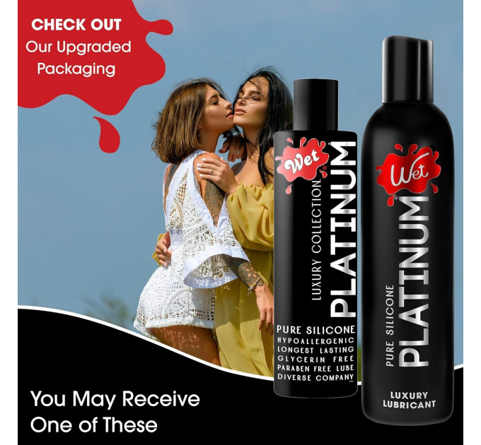 Лубрикант на силиконовой основе Wet Platinum Premium Lubricant, 124 мл