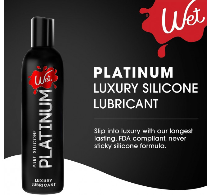 Лубрикант на силиконовой основе Wet Platinum Premium Lubricant, 124 мл