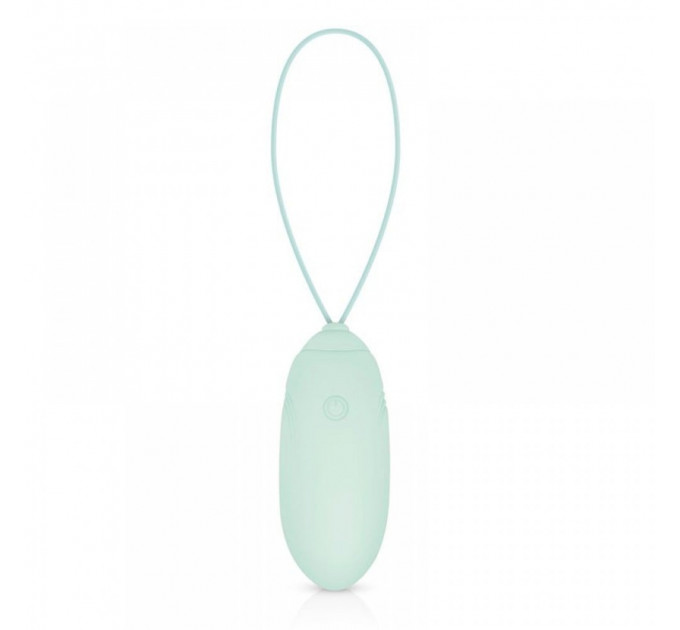 Виброяйцо с дистанционным пультом Luv Egg, силиконовое, зеленое, 6.5 х 3.5 см