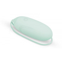 Виброяйцо с дистанционным пультом Luv Egg, силиконовое, зеленое, 6.5 х 3.5 см