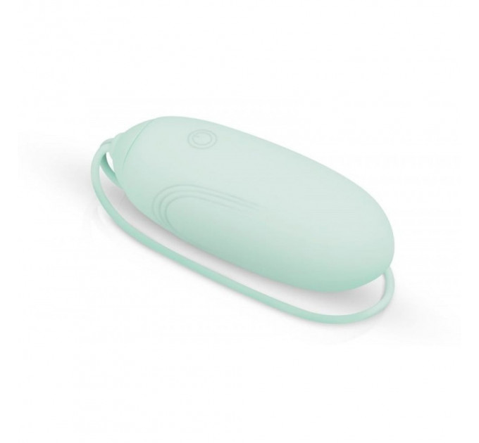 Виброяйцо с дистанционным пультом Luv Egg, силиконовое, зеленое, 6.5 х 3.5 см