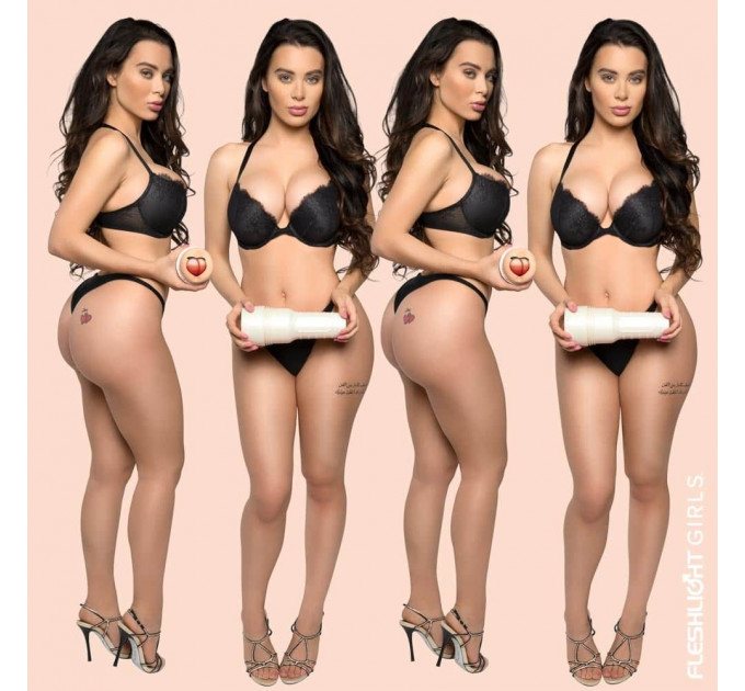 Мастурбатор анус в колбе Fleshlight Girls Lana Rhoades, киберкожи (Superskin), телесный