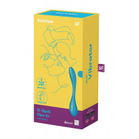 Мультивібратор SATISFYER G-Spot Flex 5+ керування телефоном, блакитний