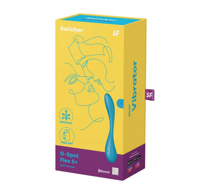Мультивибратор SATISFYER G-SPOT FLEX 5+ PETROL управление телефоном