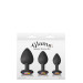 Набор анальных пробок силикон NS Novelties GLAMS SPADES TRAINER KIT BLACK