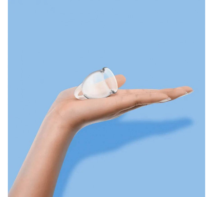 Набор менструальных чаш Satisfyer Feel Confident Menstrual Cup 15 мл и 20 мл, прозрачные