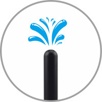 Насадка на анальный душ Chisa Black Mont 7 отверстий, черная, 15 х 1.9 см