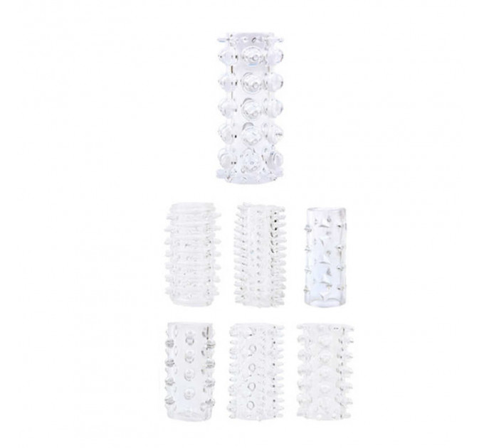 Насадка на член Chisa GK Power Penis Sleeve Kits рельефная с открытой головкой (цена за 1шт)