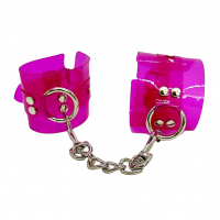 Наручники DS Fetish Handcuffs transparent, розовый