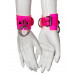 Наручники DS Fetish Handcuffs transparent, розовый
