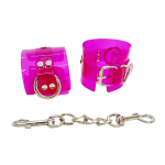 Наручники DS Fetish Handcuffs transparent, розовый