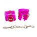 Наручники DS Fetish Handcuffs transparent, розовый