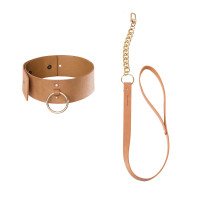 Ошейник MAZE - Wide Choker Brown