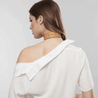 Ошейник MAZE - Wide Choker Brown