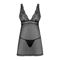 Пеньюар та стрінги Obsessive SWETTIA M/L