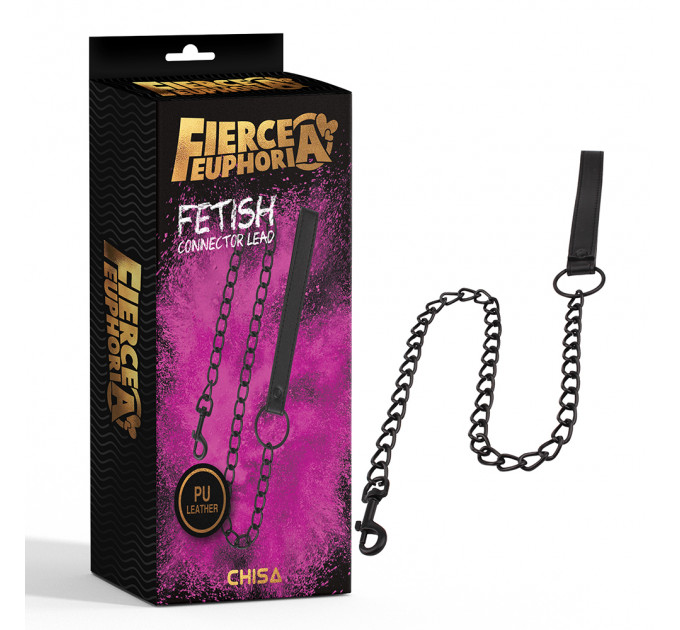 Поводок для ошейника Chisa Fierce Euphoria Fetish Connector, черный