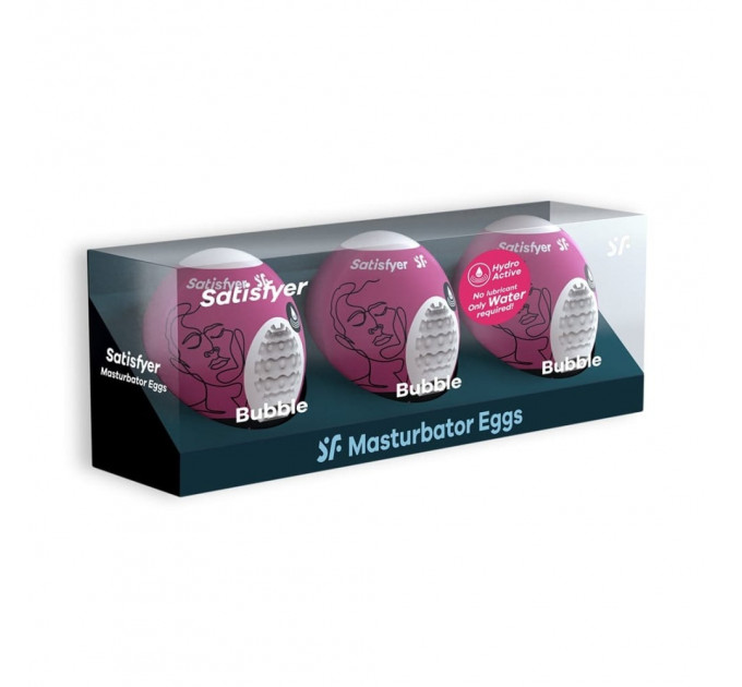 Самосмазывающийся мастурбатор Satisfyer Masturbator Egg Bubble