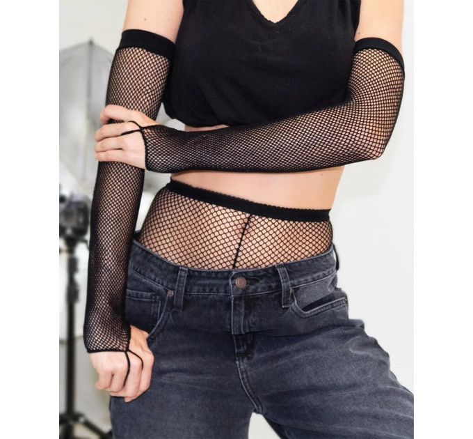 Сексуальные колготы в крупную сетку Leg Avenue черные, O/S