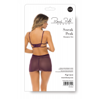 SNEAK PEAK CHEMISE SET PURPLE, S/M